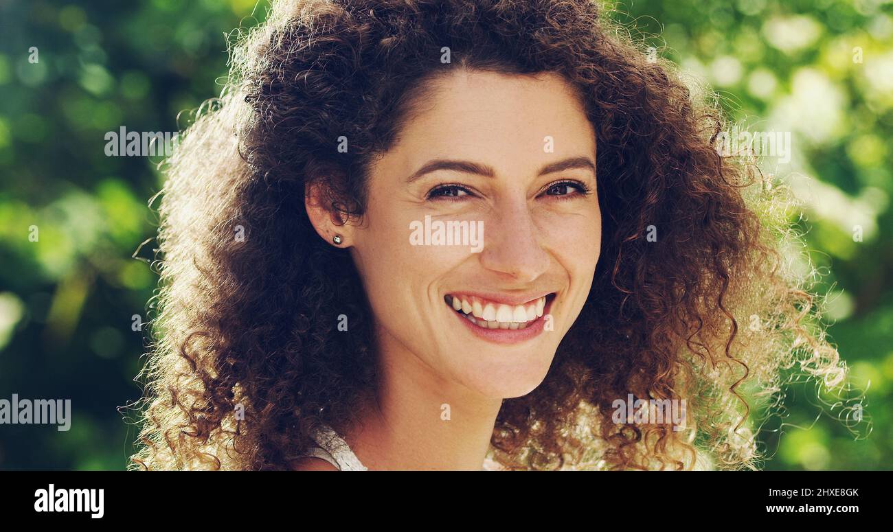 Mature woman curly hair makes hi-res stock photography and images - Alamy