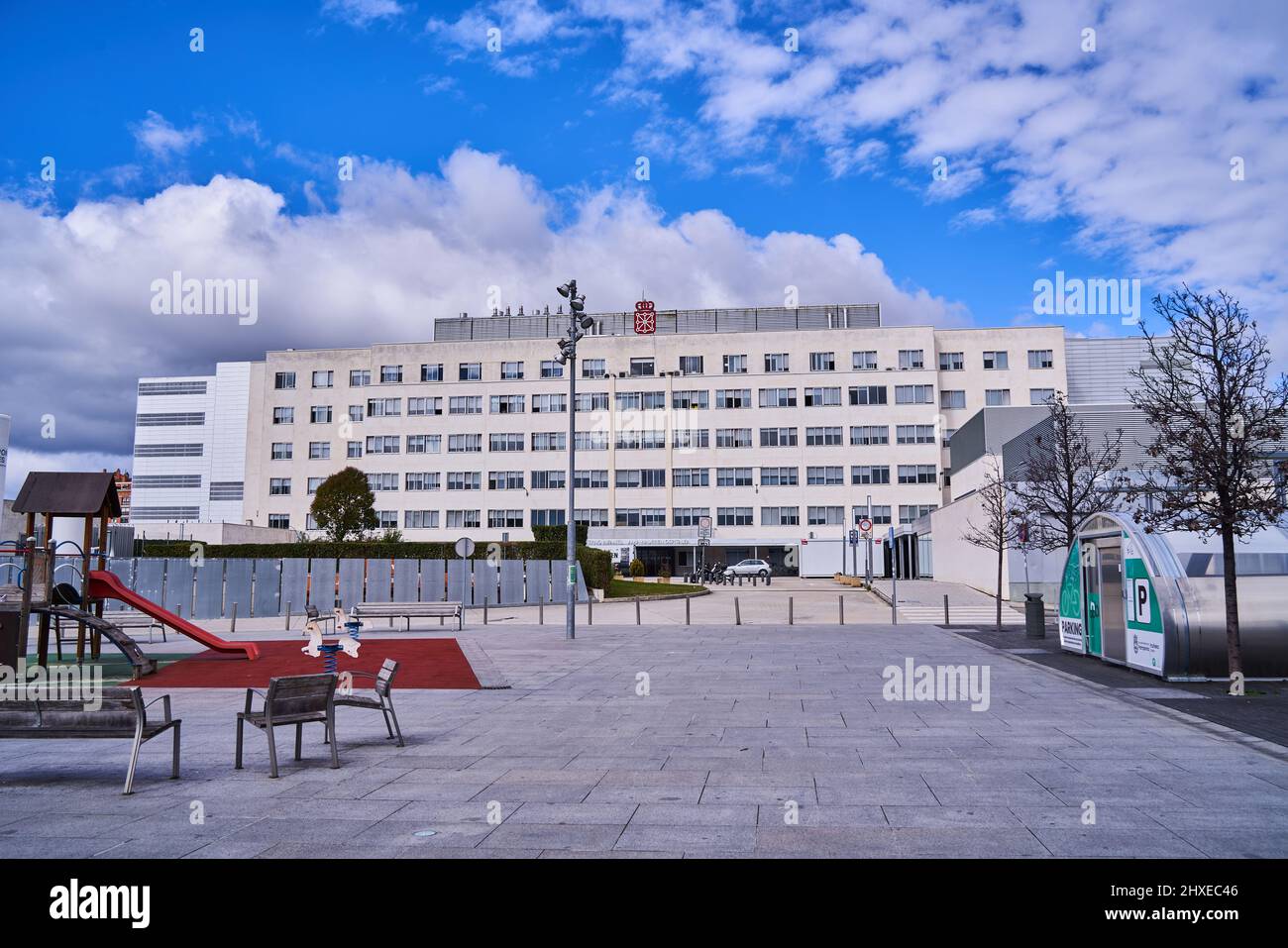 Pamplona, Navarra Spain march 5 2022: the Navarra Hospital Complex - Virgen del Camino Hospital HVC Stock Photo