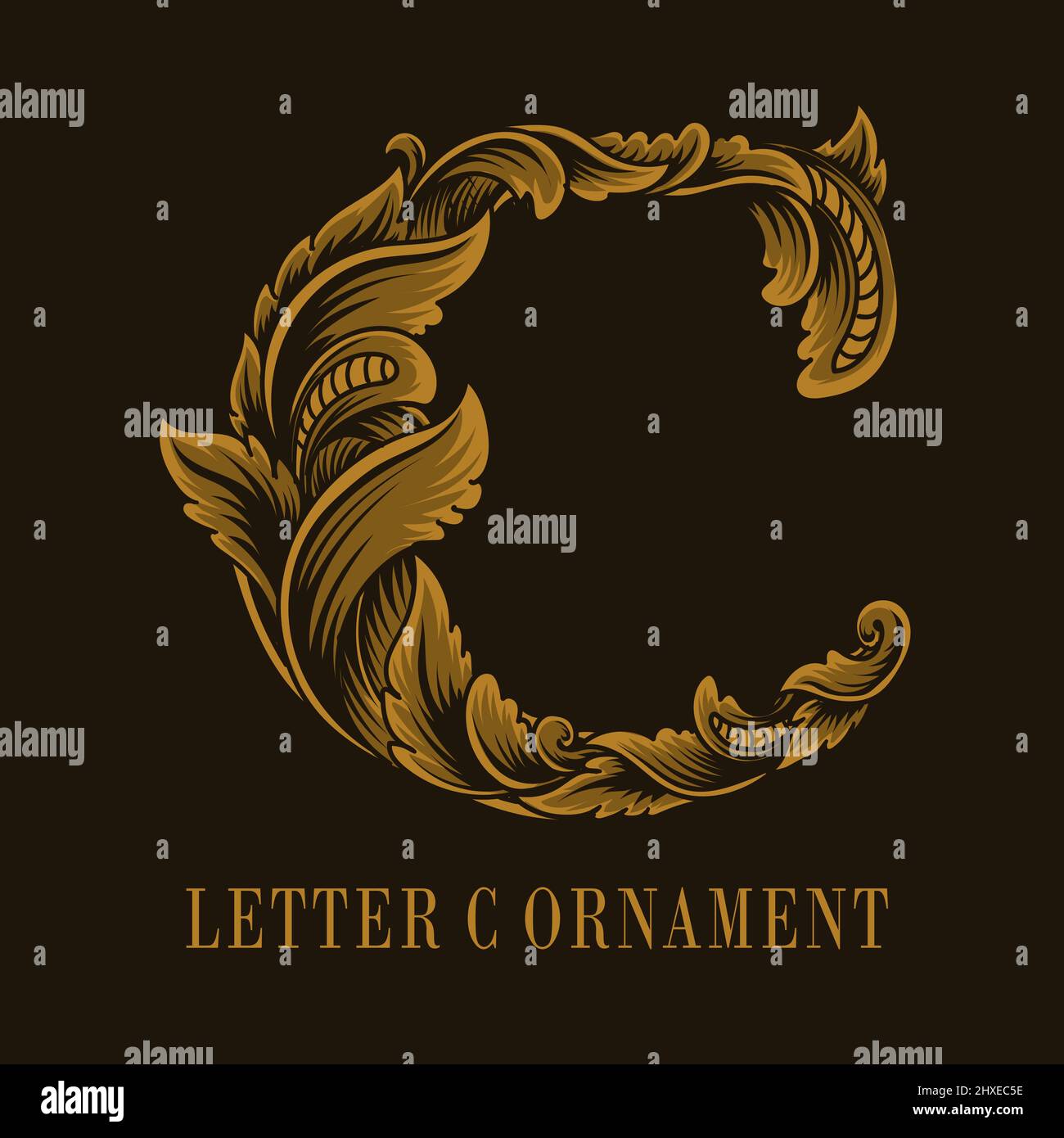 Ornamental c Stock Vector Images - Alamy