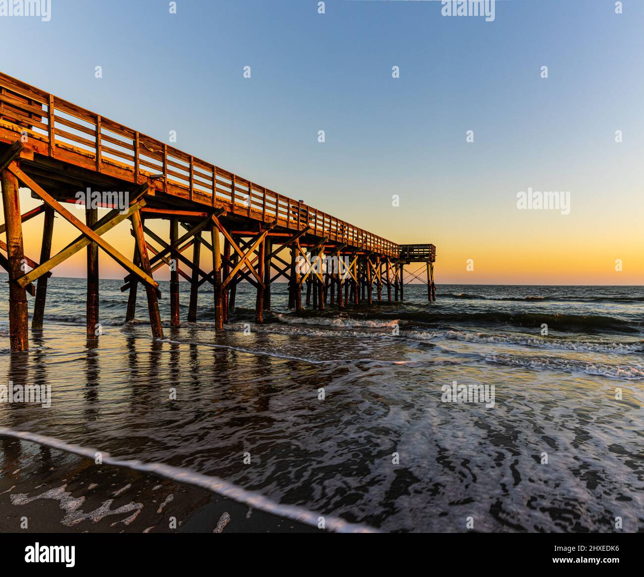 Sunset on The Isle of Palms Pier, Isle of Palms Beach, Sullivan's
