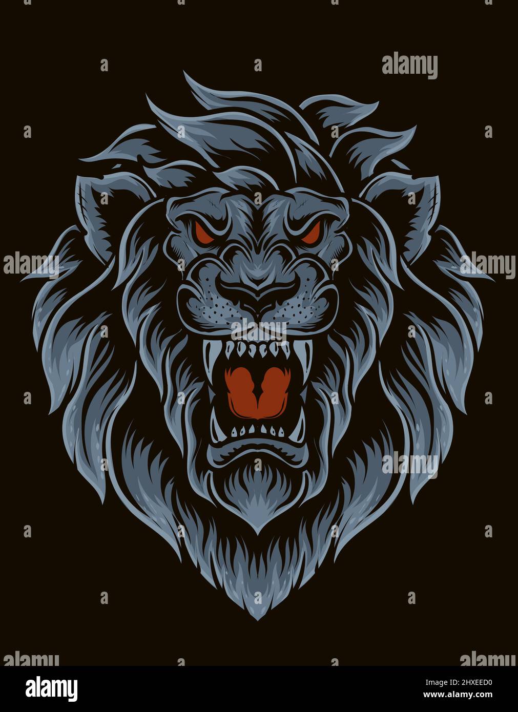 illustration vector isolated lion head Stock Vector Image & Art - Alamy