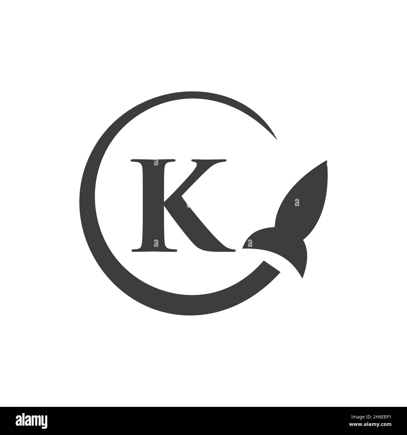 Travel Logo On Letter K Concept. Letter K Travel Logo Vector Template Stock Vector Image & Art
