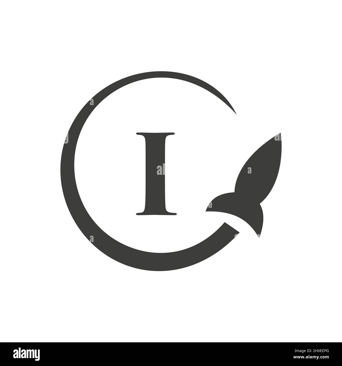 Travel Logo On Letter I Concept. Letter I Travel Logo Vector Template ...