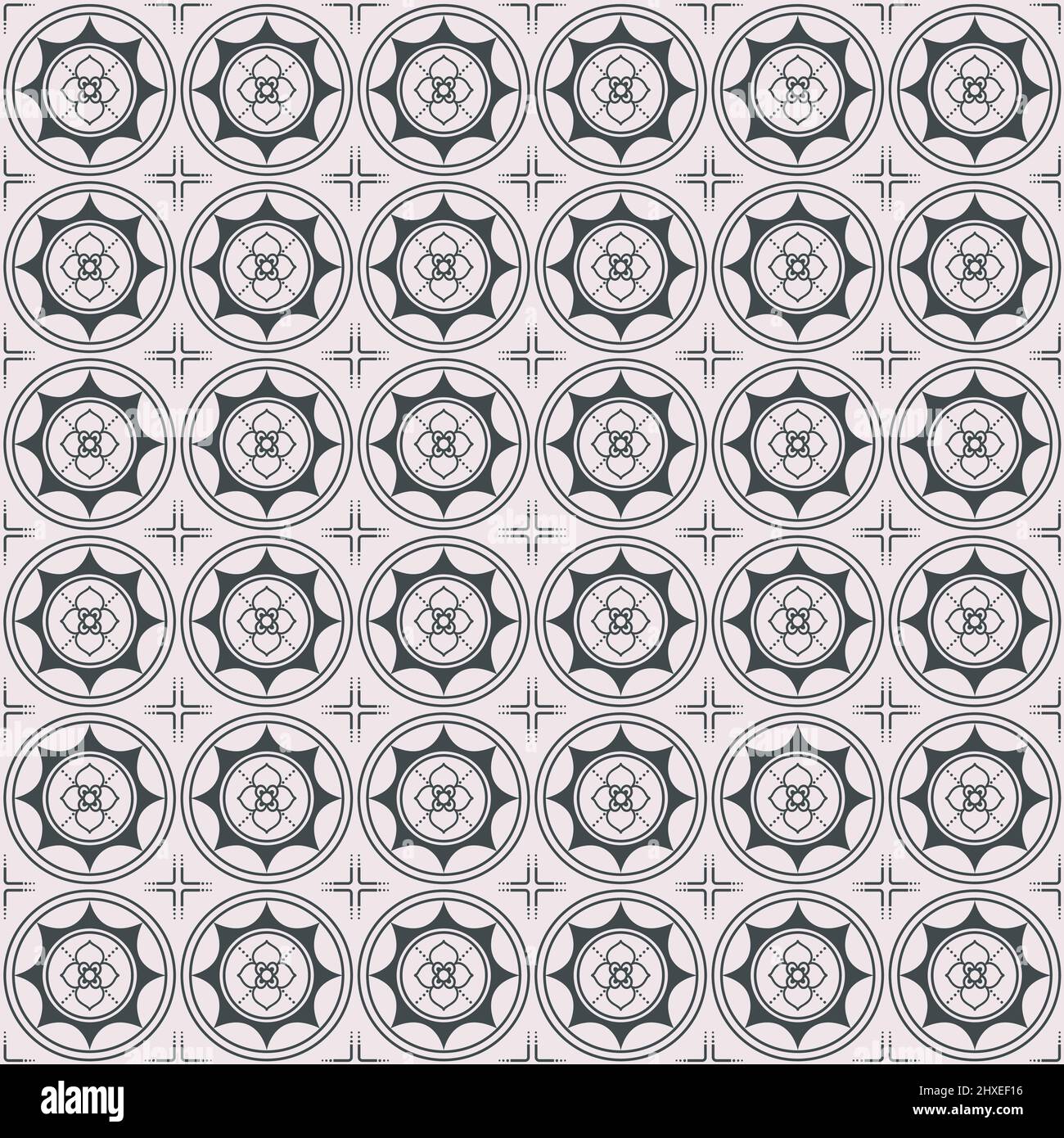 Vintage seamless floral pattern style Stock Vector