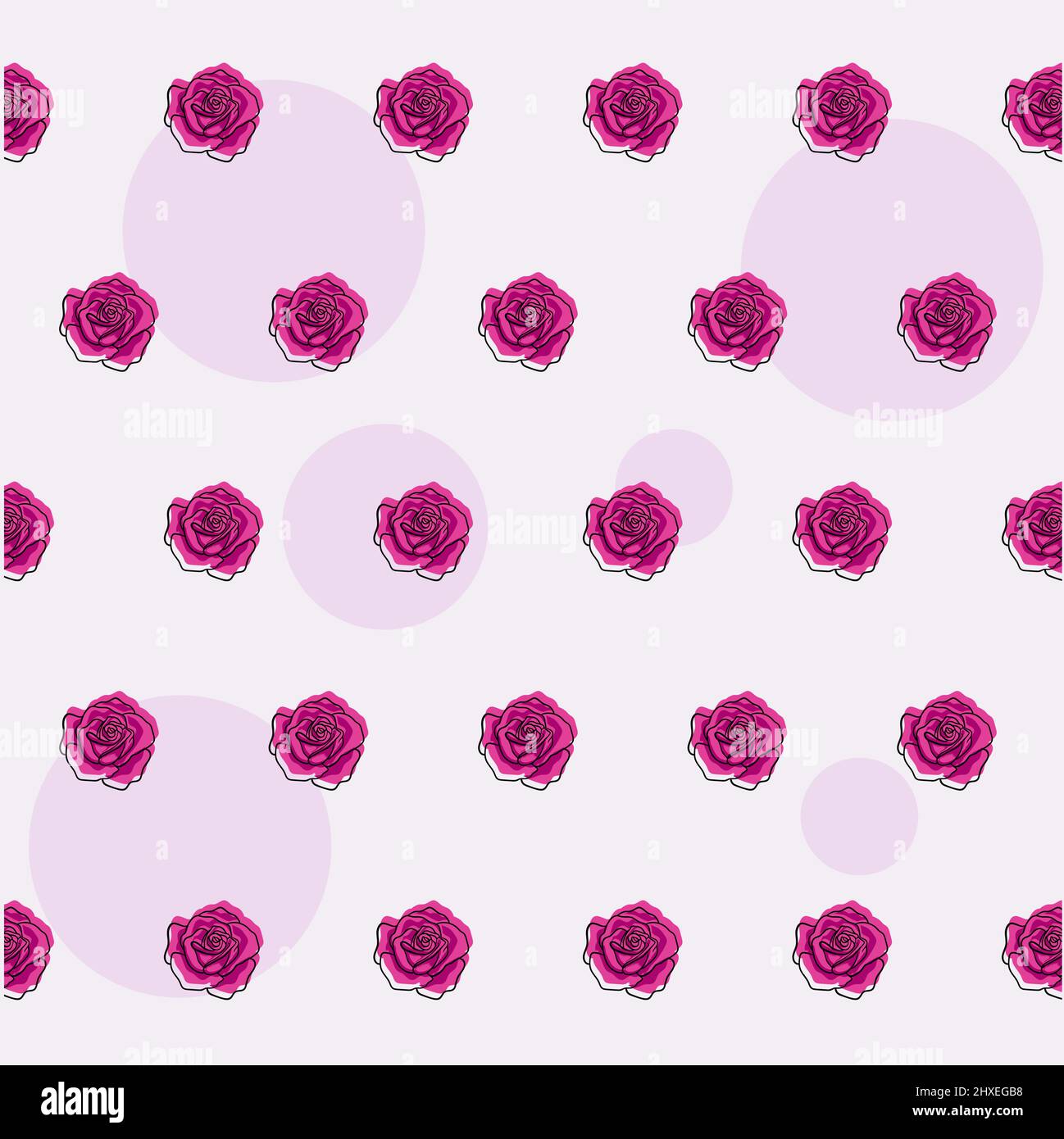 Vintage rose pattern Stock Vector Images - Alamy