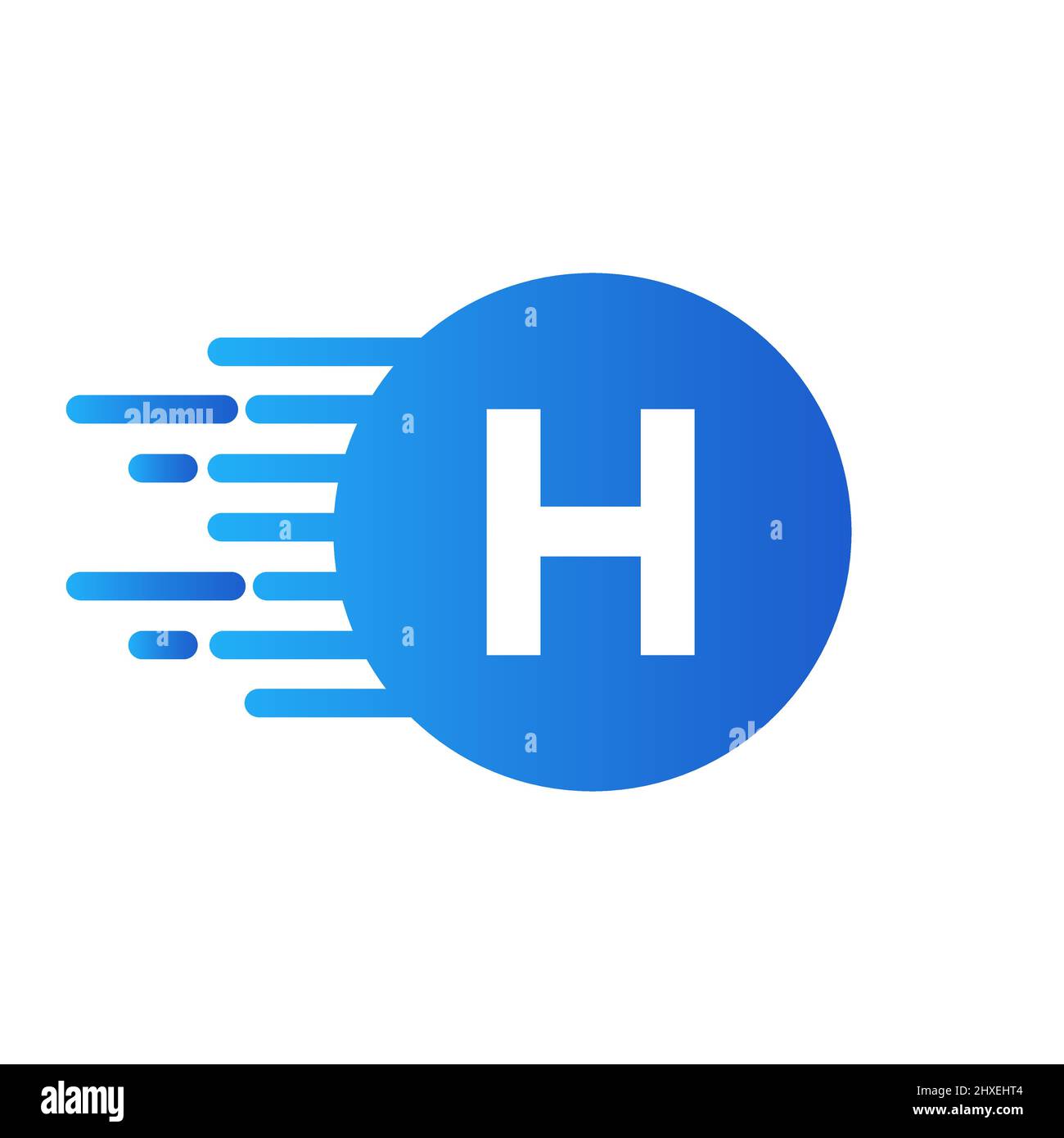 Abstract Dots Letter H Logo Icon. H Letter Design Vector with Dots ...