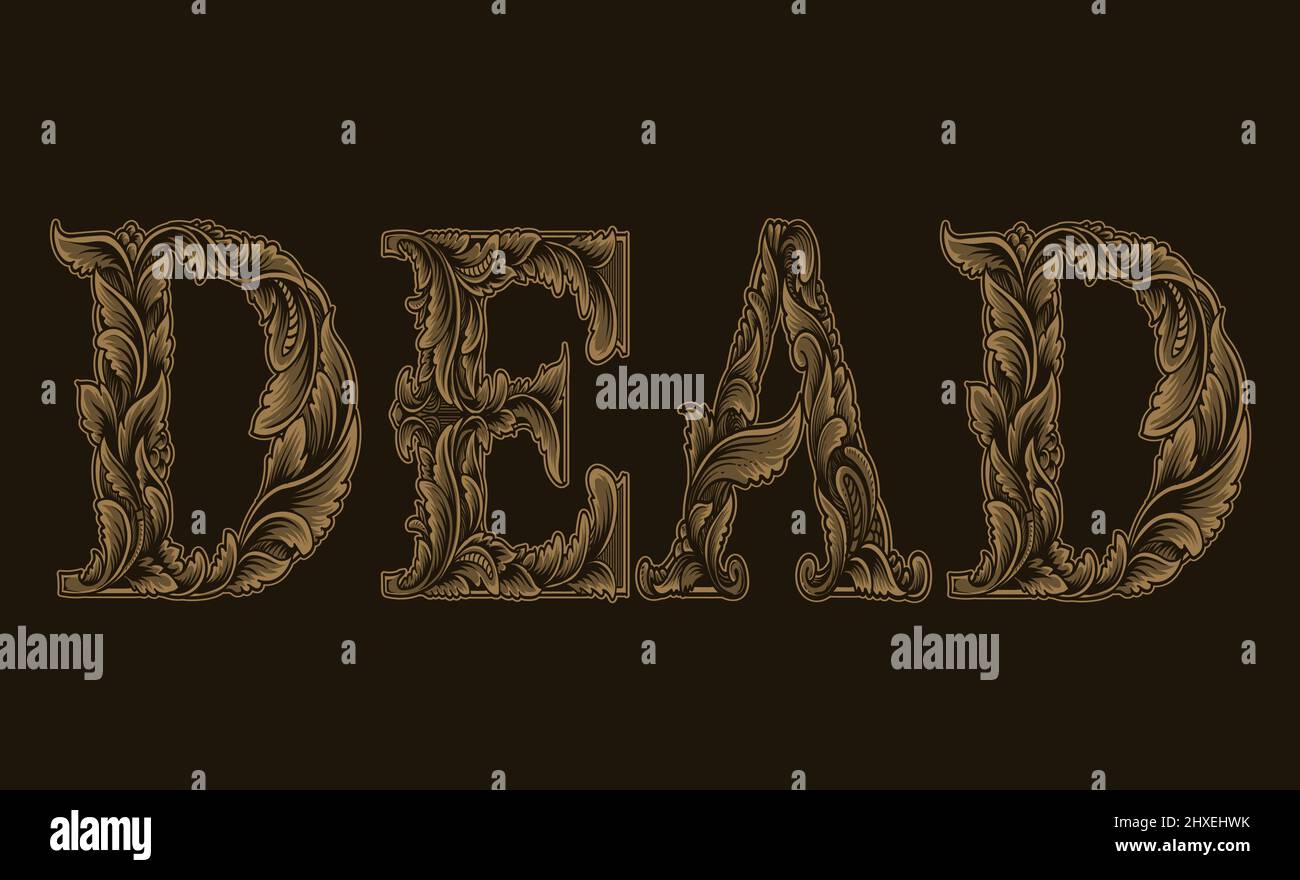 Dead flowers engraving Stock Vector Images - Alamy