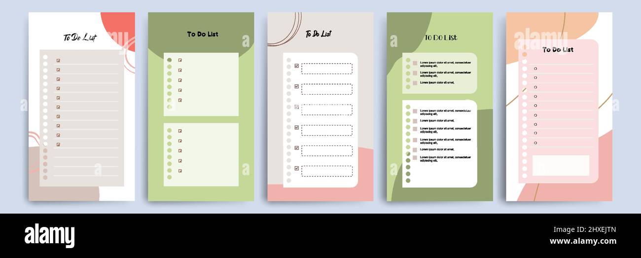 Daily planner template hi-res stock photography and images - Alamy