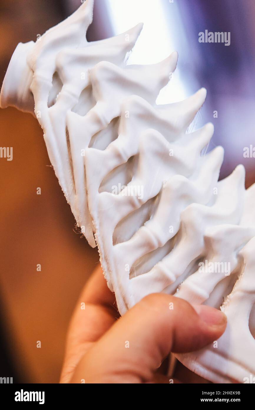 3D printer working close up. Automatic three dimensional 3d printer Stock Photo