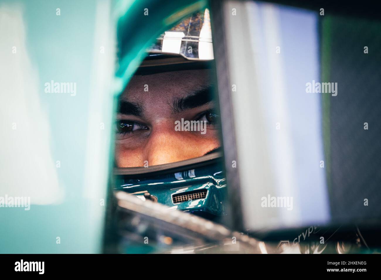 Lance Stroll (CDN) Aston Martin F1 Team AMR22. 12.03.2022. Formula 1 Testing, Sakhir, Bahrain, Day Three.  Photo credit should read: XPB/Press Association Images. Stock Photo