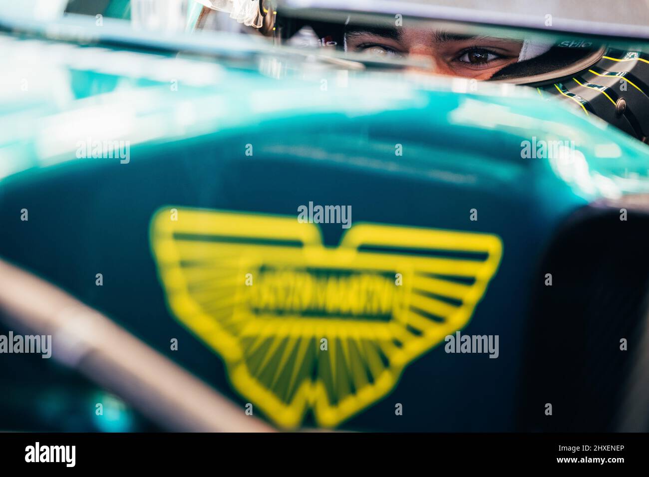 Lance Stroll (CDN) Aston Martin F1 Team AMR22. 12.03.2022. Formula 1 Testing, Sakhir, Bahrain, Day Three.  Photo credit should read: XPB/Press Association Images. Stock Photo