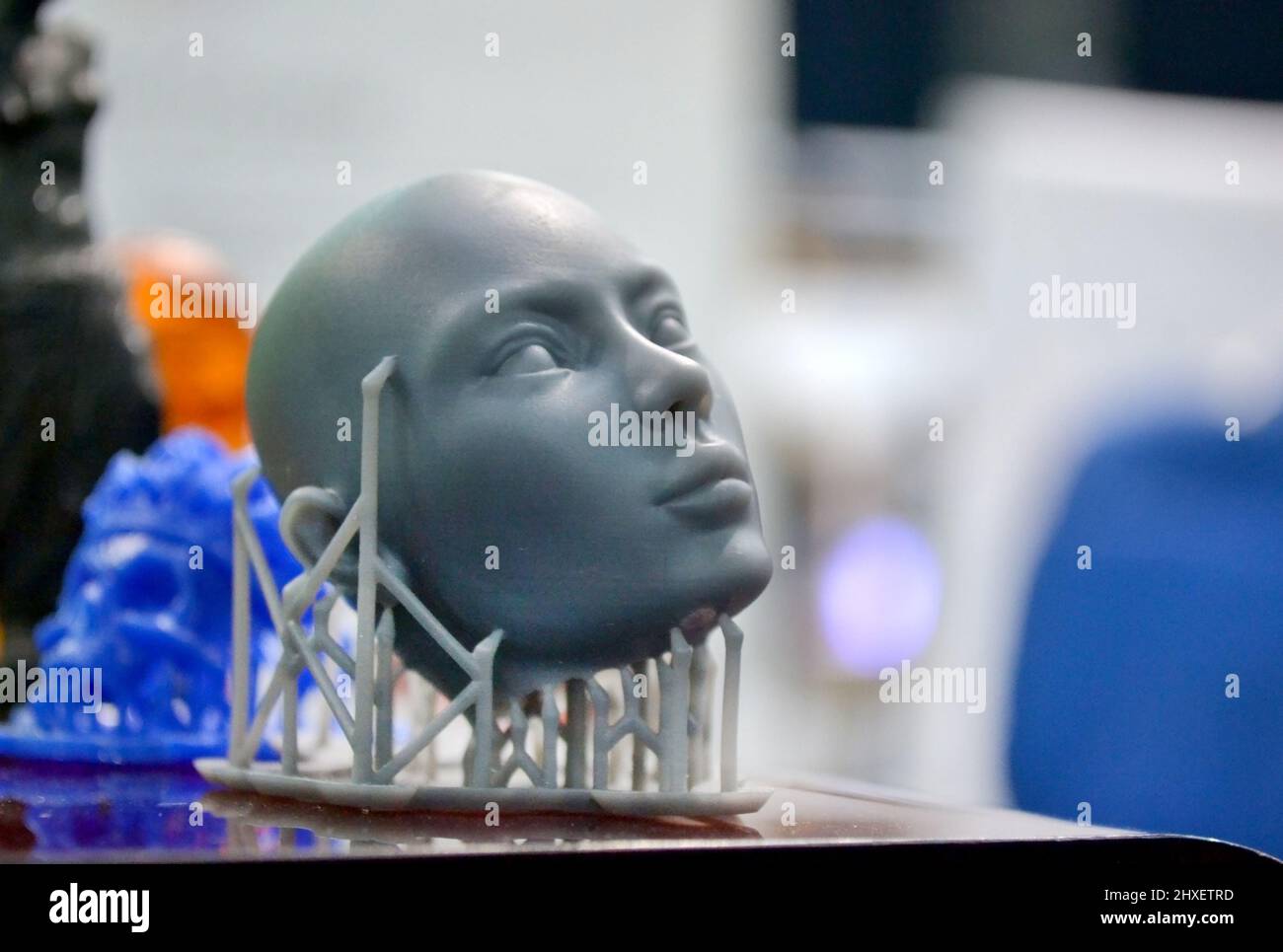 Objects photopolymer printed on a 3d printer. Stock Photo