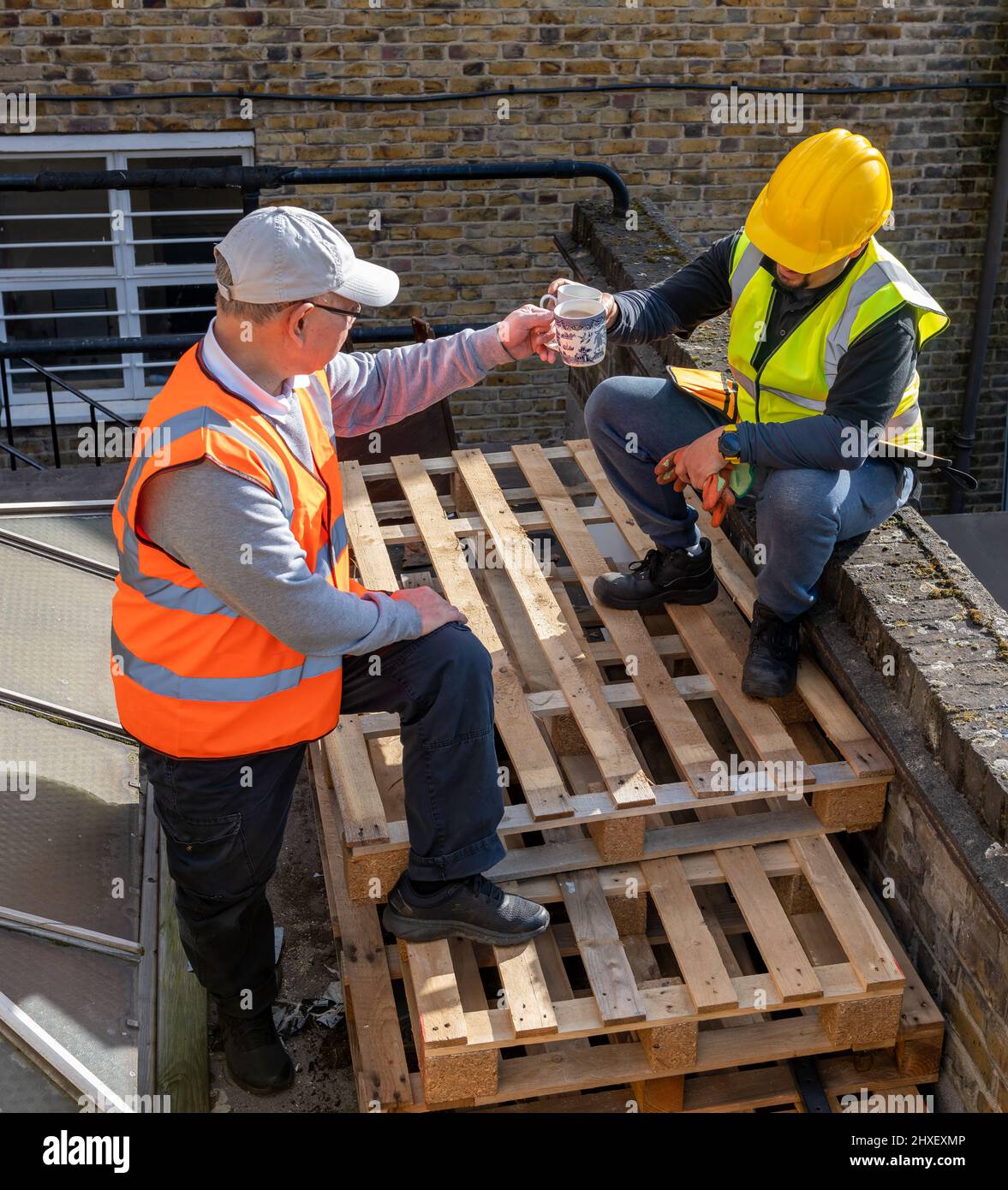 Worker on a break hires stock photography and images Alamy