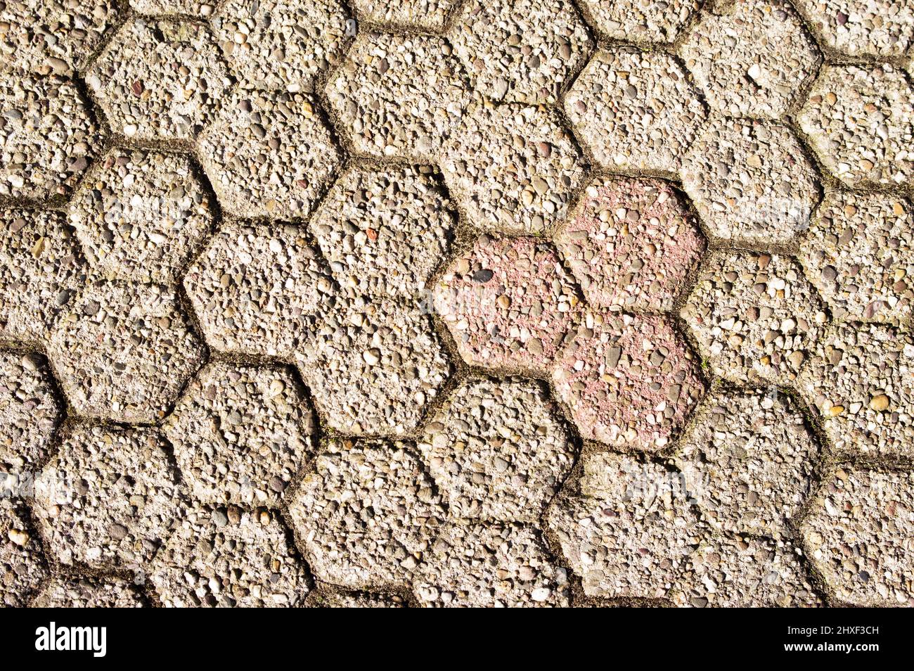 Trihexagonal Bricks Hexagonal paving hi-res stock photography and images - Alamy