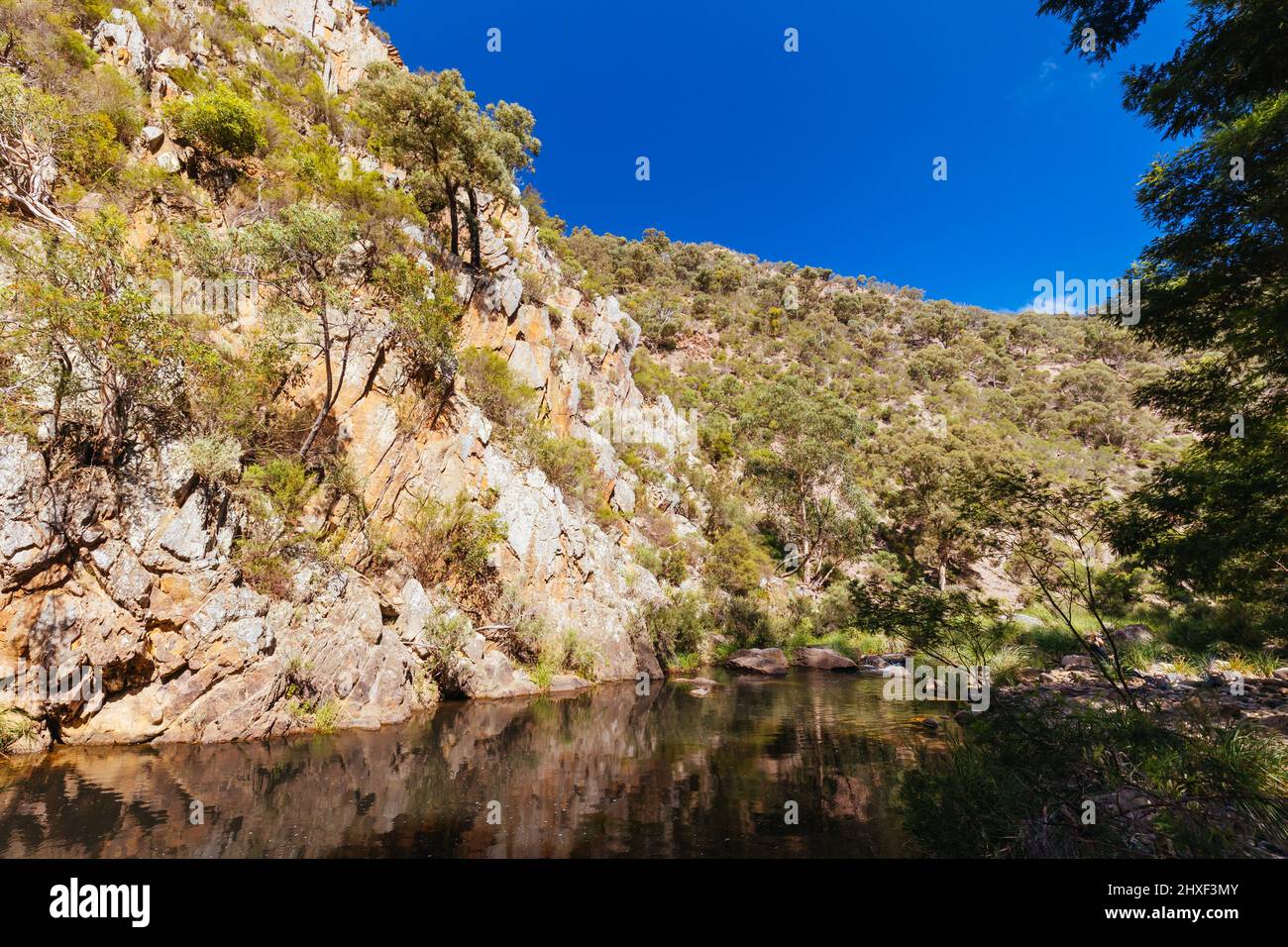 Lerderderg Gorge Circuit Walk in Melbourne Australia Stock Photo - Alamy