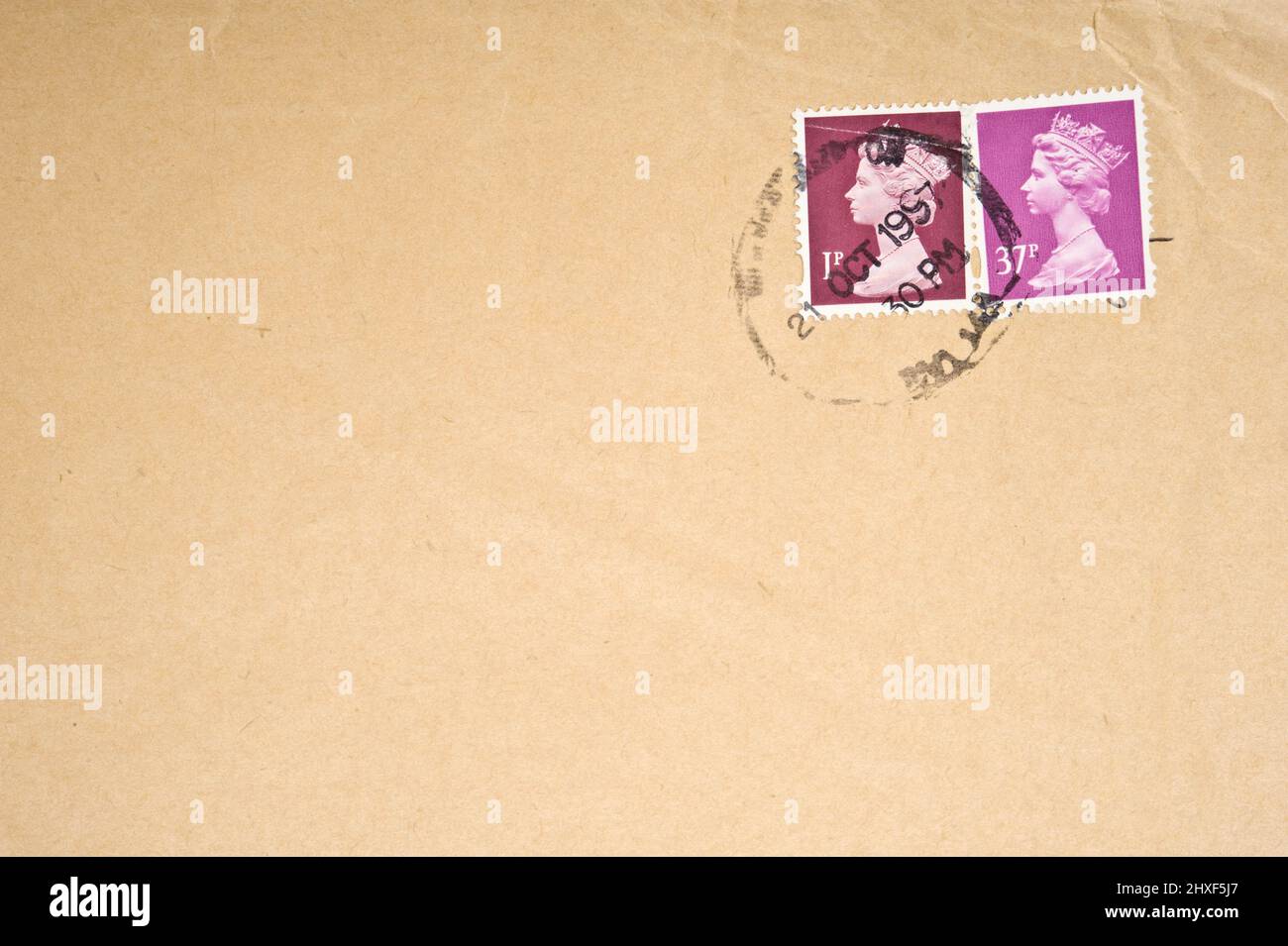 Brown envelope from UK Stock Photo Alamy