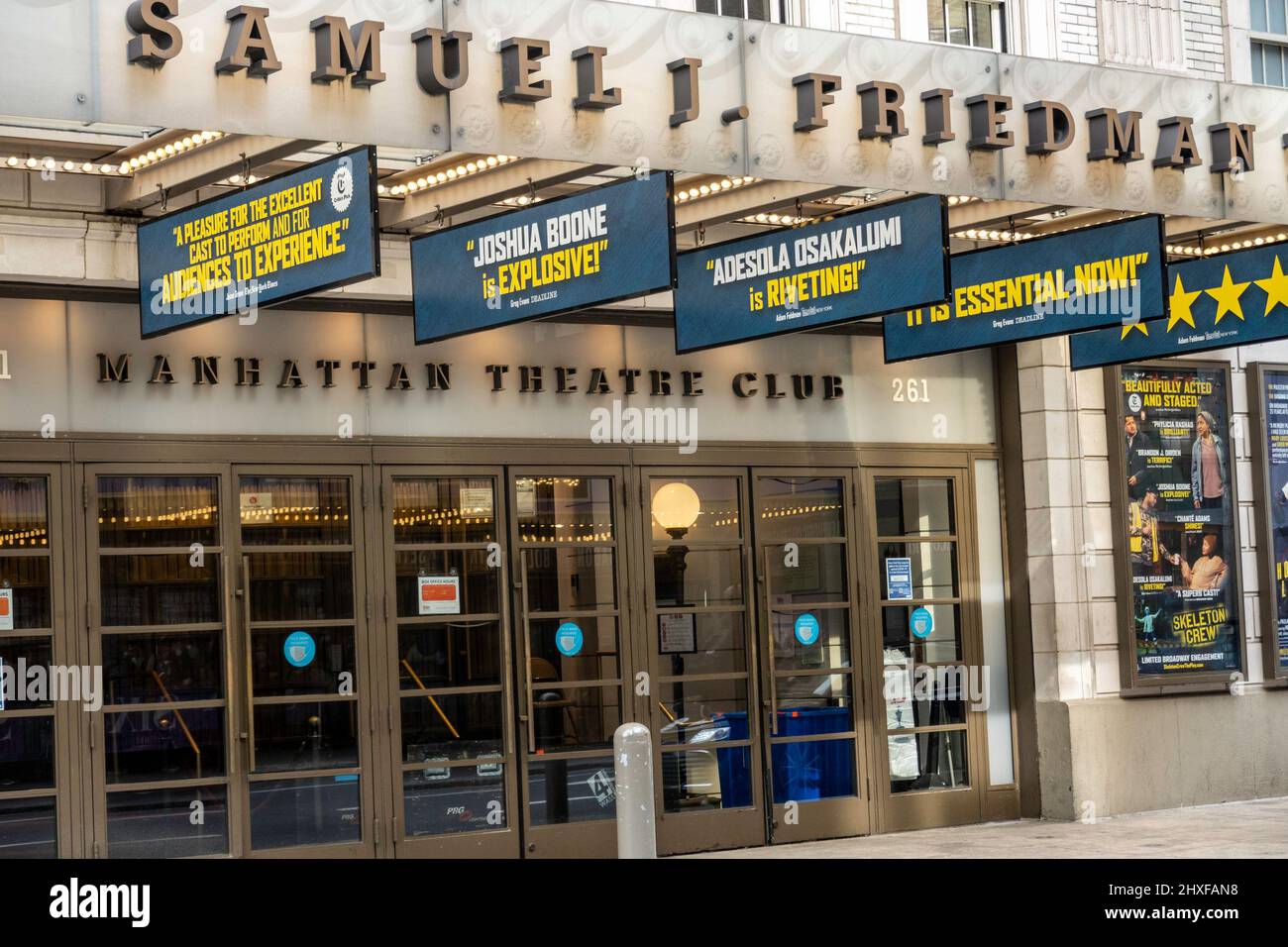 Samuel J Friedman Theatre, Home of Manhattan Theatre Club, Times Square, NYC, USA  2022 Stock Photo