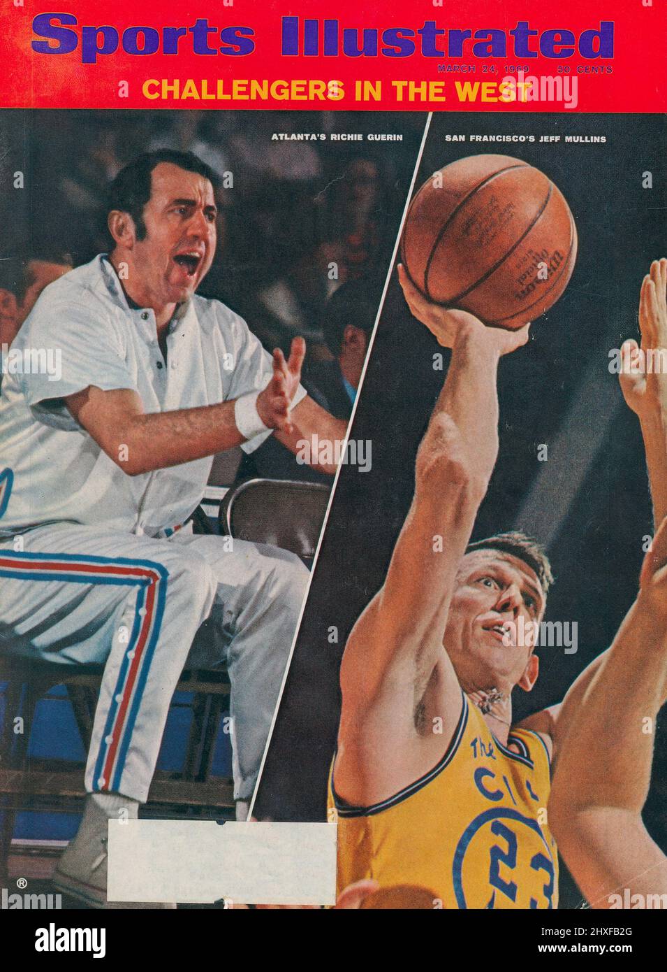 Vintage 24 March 1969 "Sports Illustrated" magazine cover, USA Stock