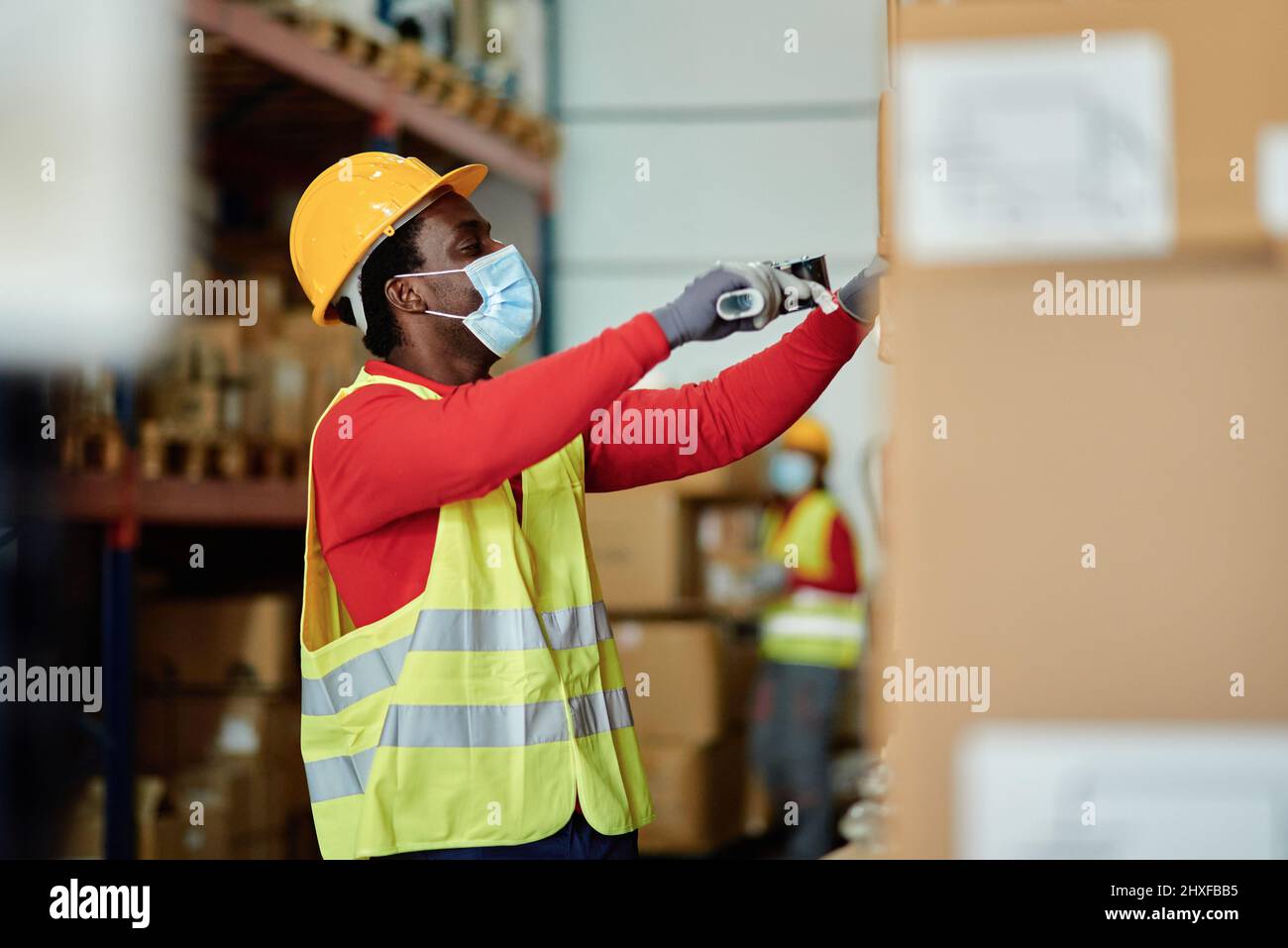African american storehouse worker hi-res stock photography and images ...