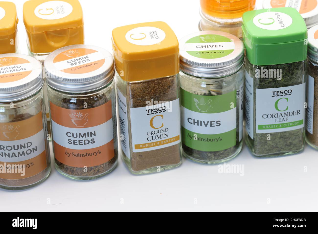 Herbs and spices are store cupboard essentials Stock Photo Alamy