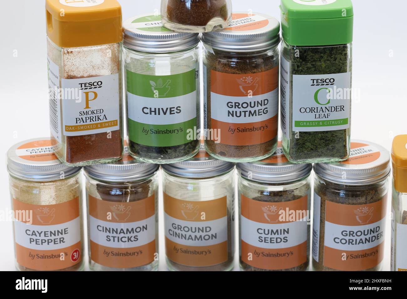 Herbs and spices are store cupboard essentials Stock Photo Alamy
