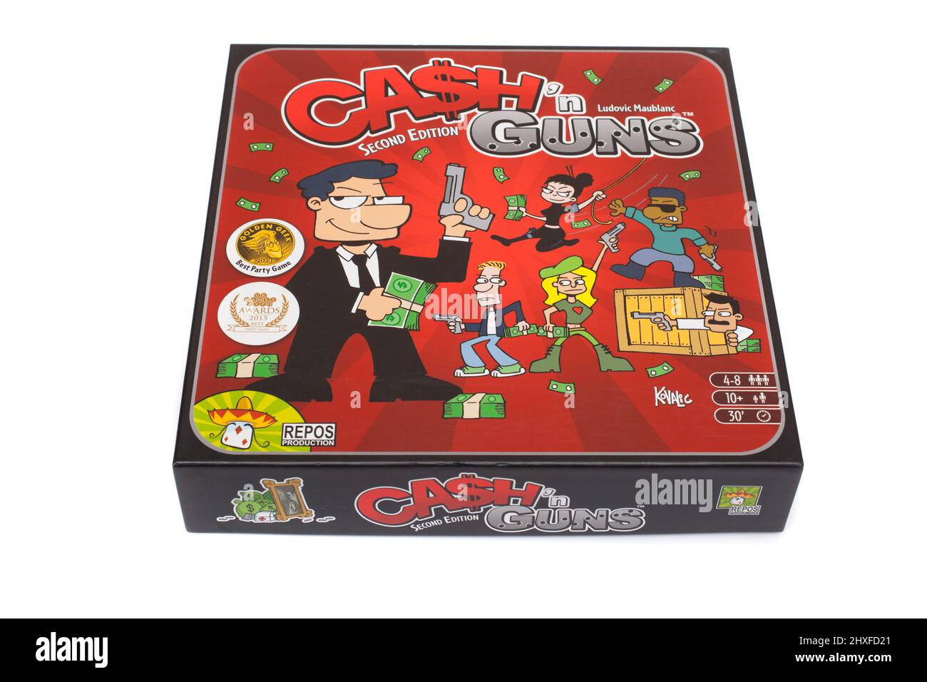 The board game, Cash 'n' Guns Stock Photo