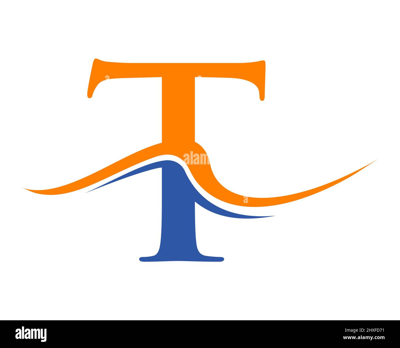 Initial Letter T Logo Design. Monogram and Creative Alphabet T Logotype Vector Template Stock Vector
