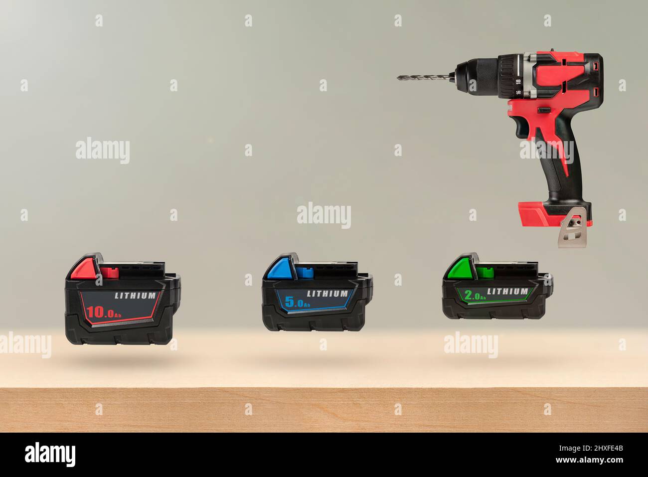 Batteries for cordless tools. Batteries for a screwdriver of different