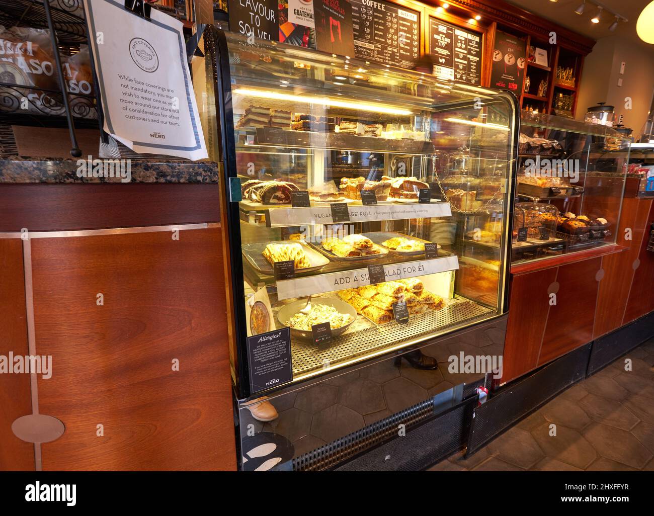 interior of a high street coffee house Stock Photo