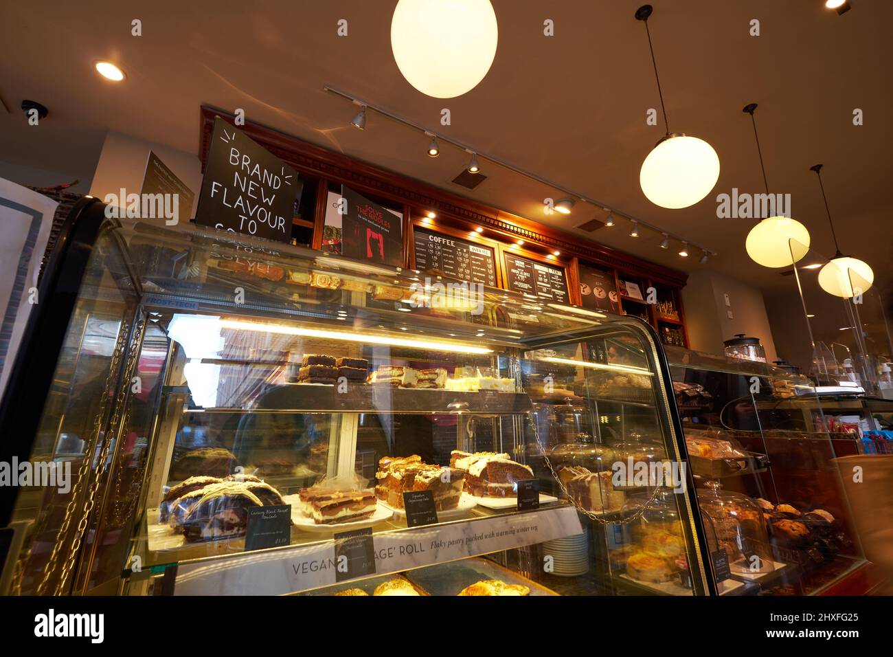 interior of a high street coffee house Stock Photo