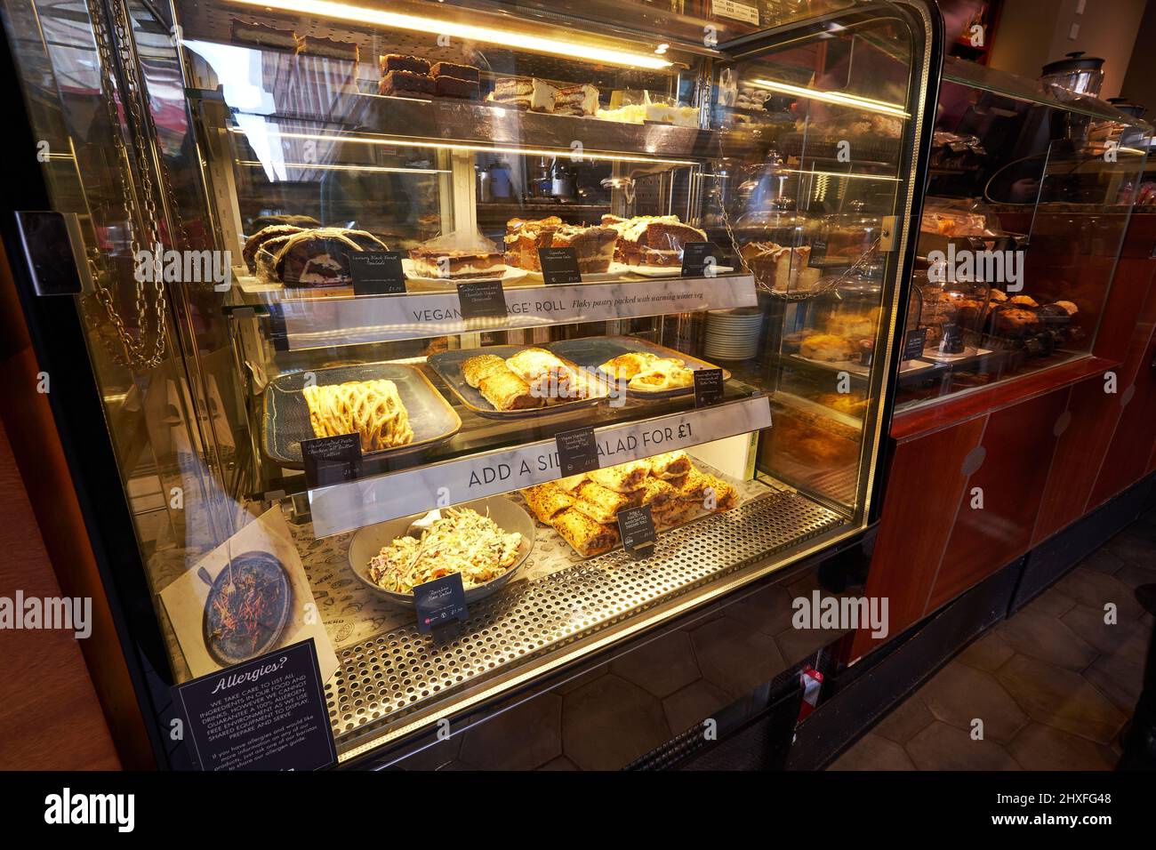 interior of a high street coffee house Stock Photo