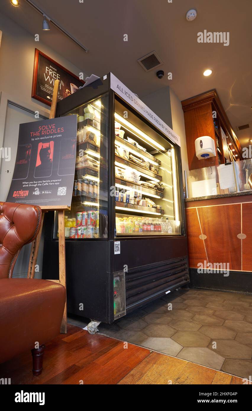 interior of a high street coffee house Stock Photo