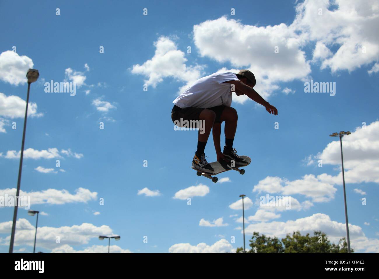 flying man. Stock Photo