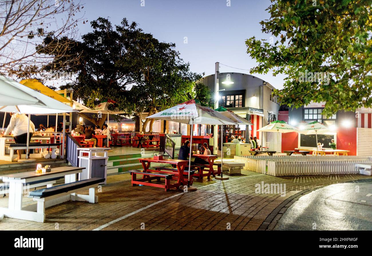 Architecture in Thesen  Island At Night Knysna South Africa Stock Photo