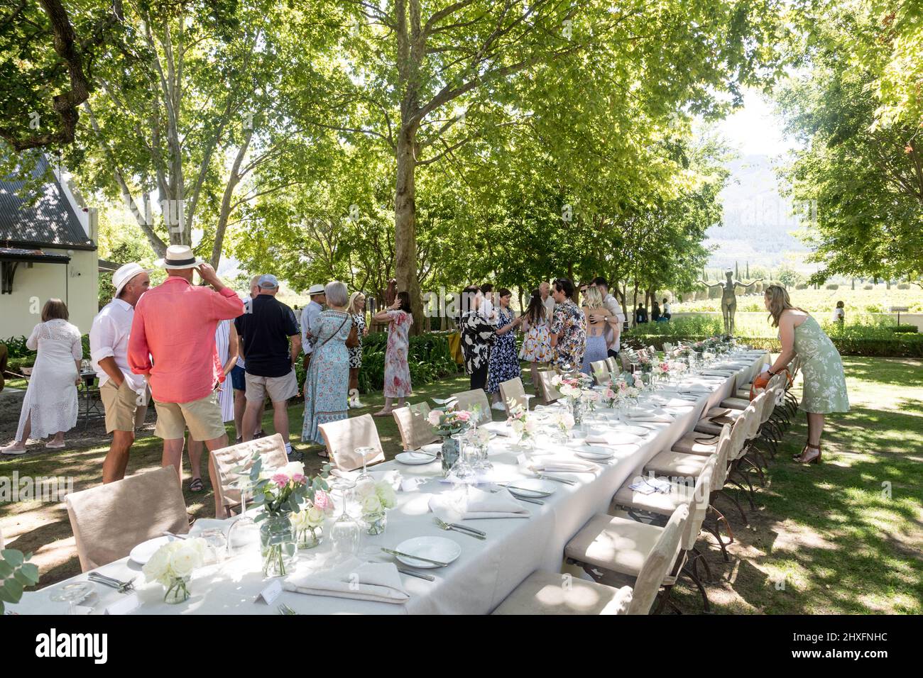 The Gardens at The Grand Provence Heritage Wine Estate Stock Photo Alamy