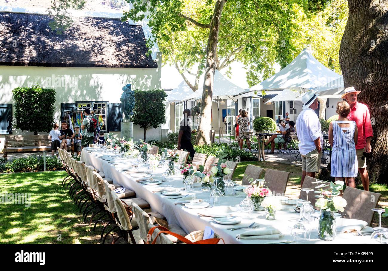 The Gardens at The Grand Provence Heritage Wine Estate Stock Photo Alamy