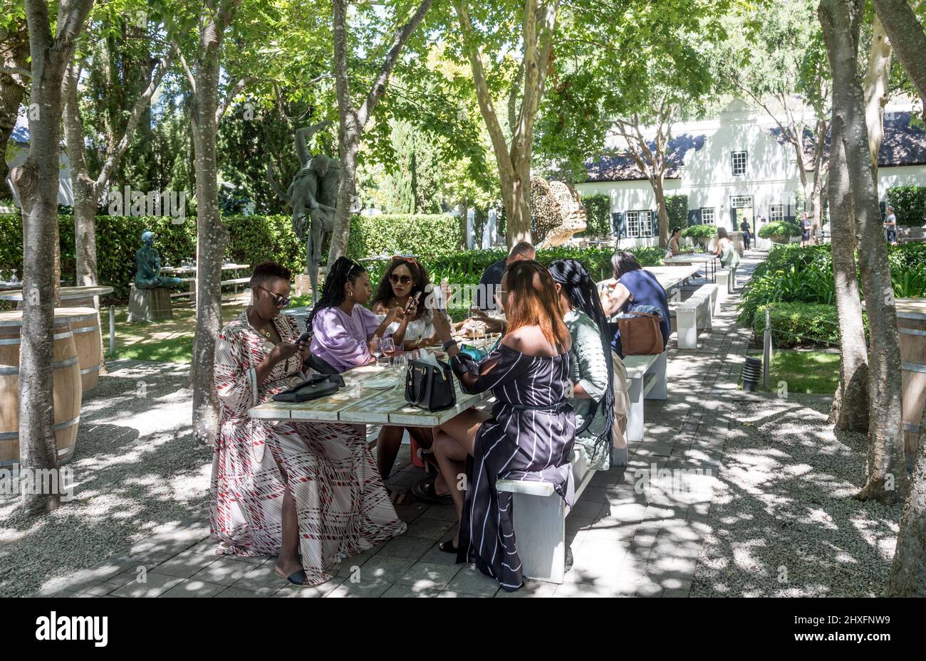 The Gardens at The Grand Provence Heritage Wine Estate Stock Photo Alamy