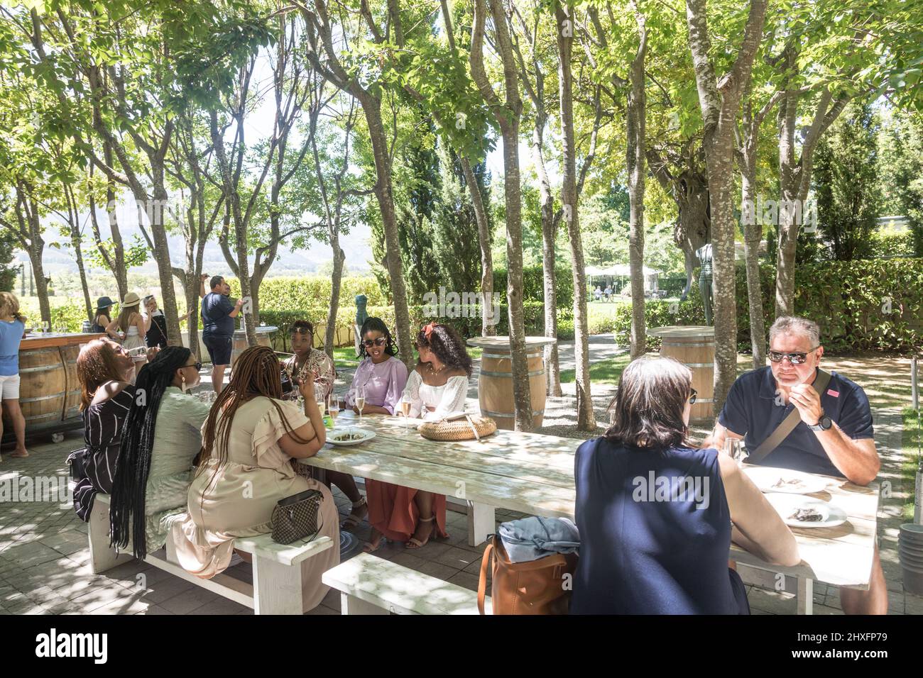 The Gardens at The Grand Provence Heritage Wine Estate Stock Photo Alamy