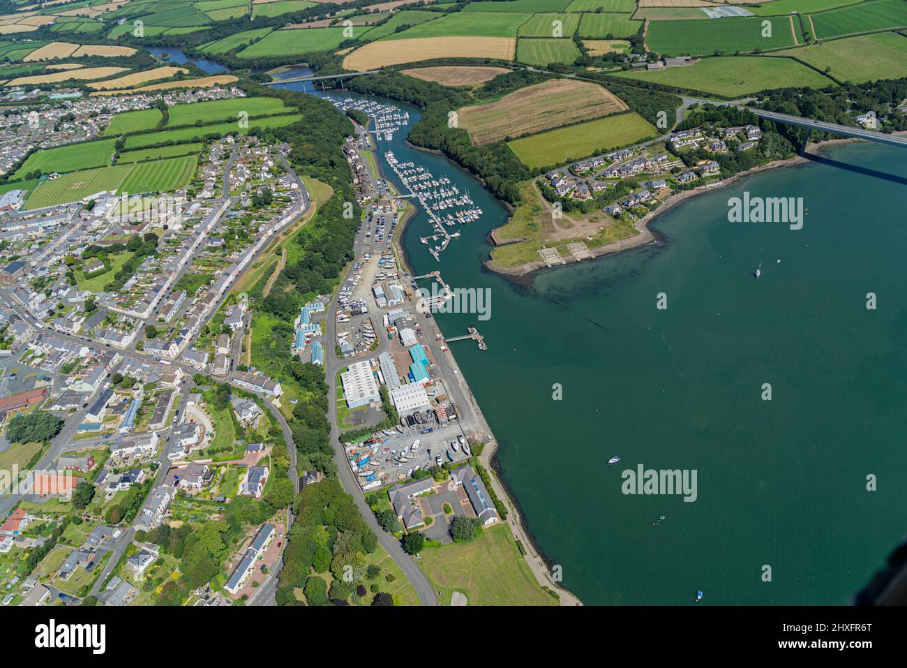 The busy Pembroke Dock and the Oil and Gas terminals at Milford Haven