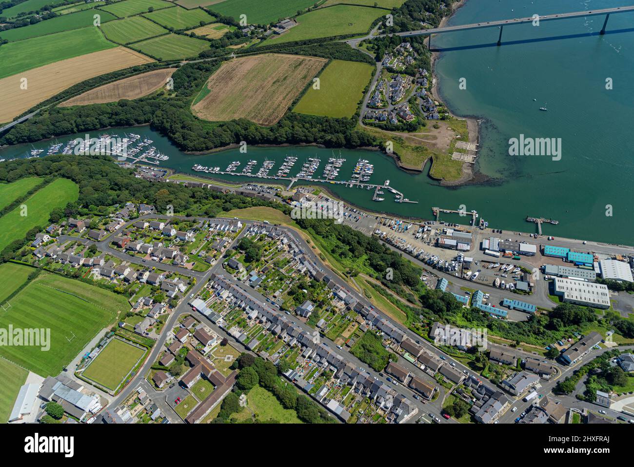 The busy Pembroke Dock and the Oil and Gas terminals at Milford Haven