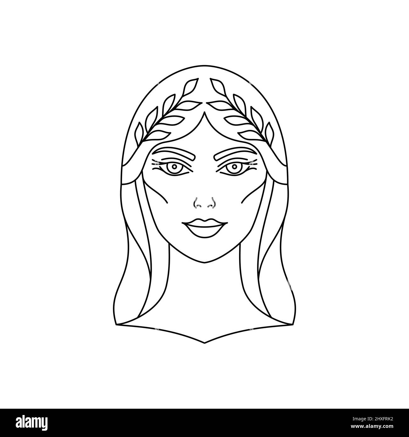 Greek Goddess of Demeter Stock Vector
