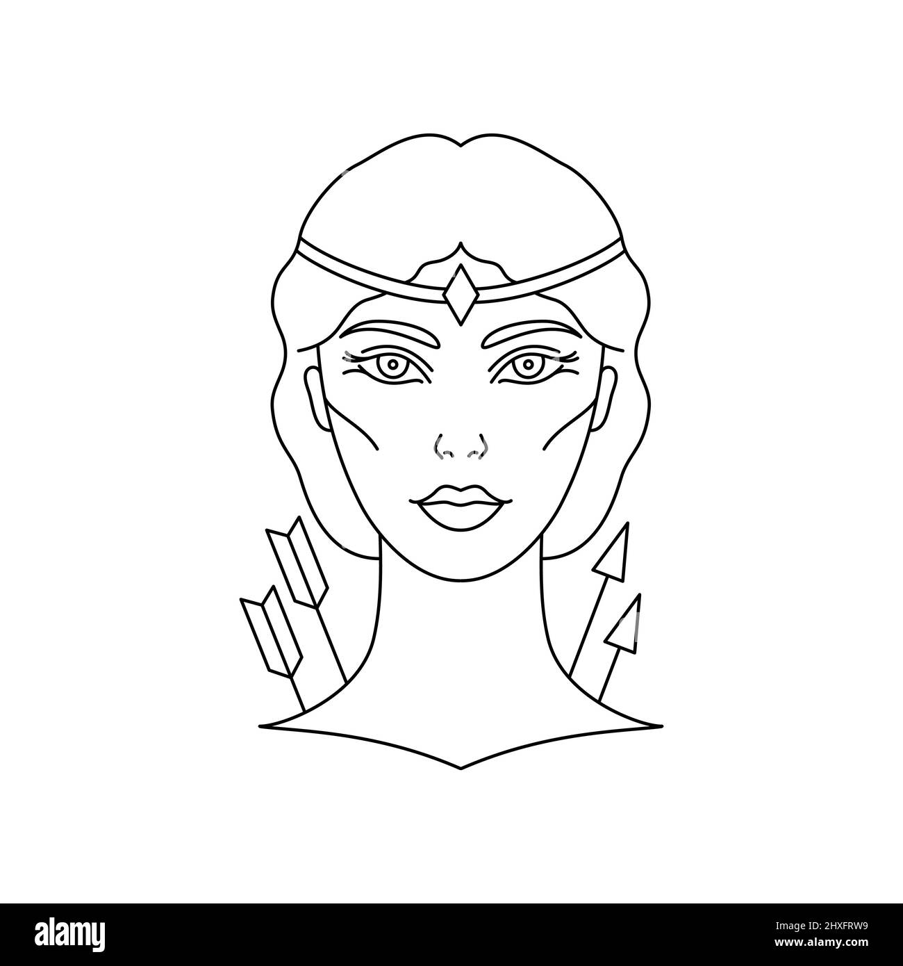 Sketch for artemis hi-res stock photography and images - Alamy