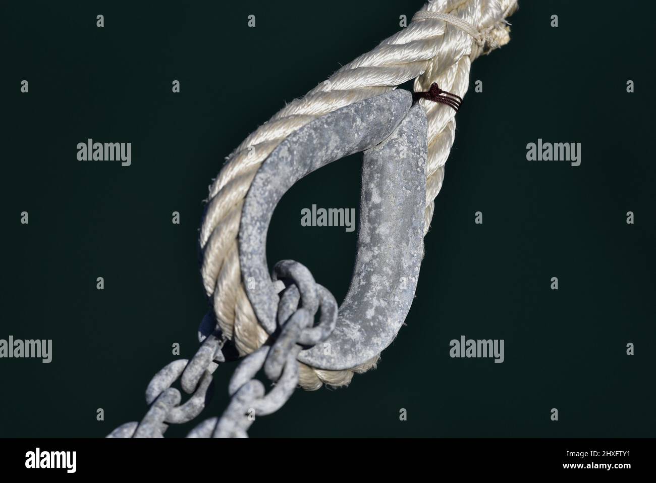 Nautical heavy duty white mooring double braided nylon anchor line/boat