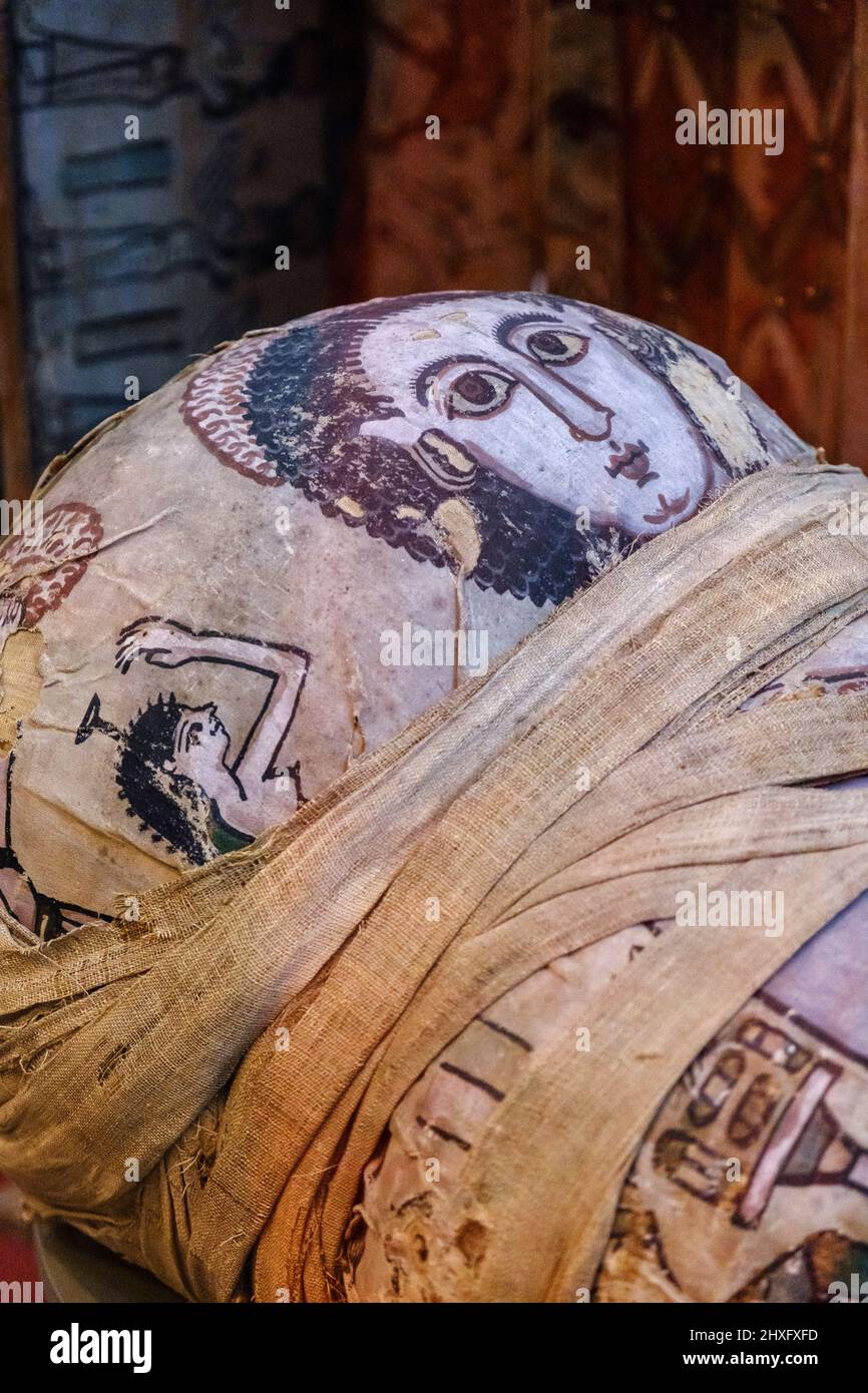 Cleopatra, Egyptian mummy of a young woman, British museum, London