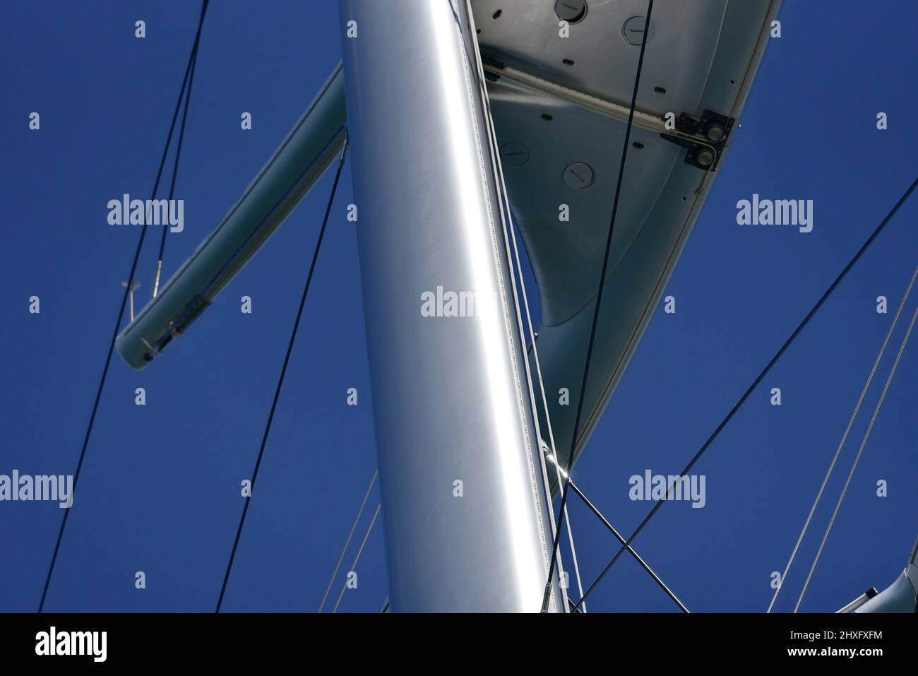 Closeup detailed view of a Maltese Falcon Dyna-Rig sleek and attractive ...