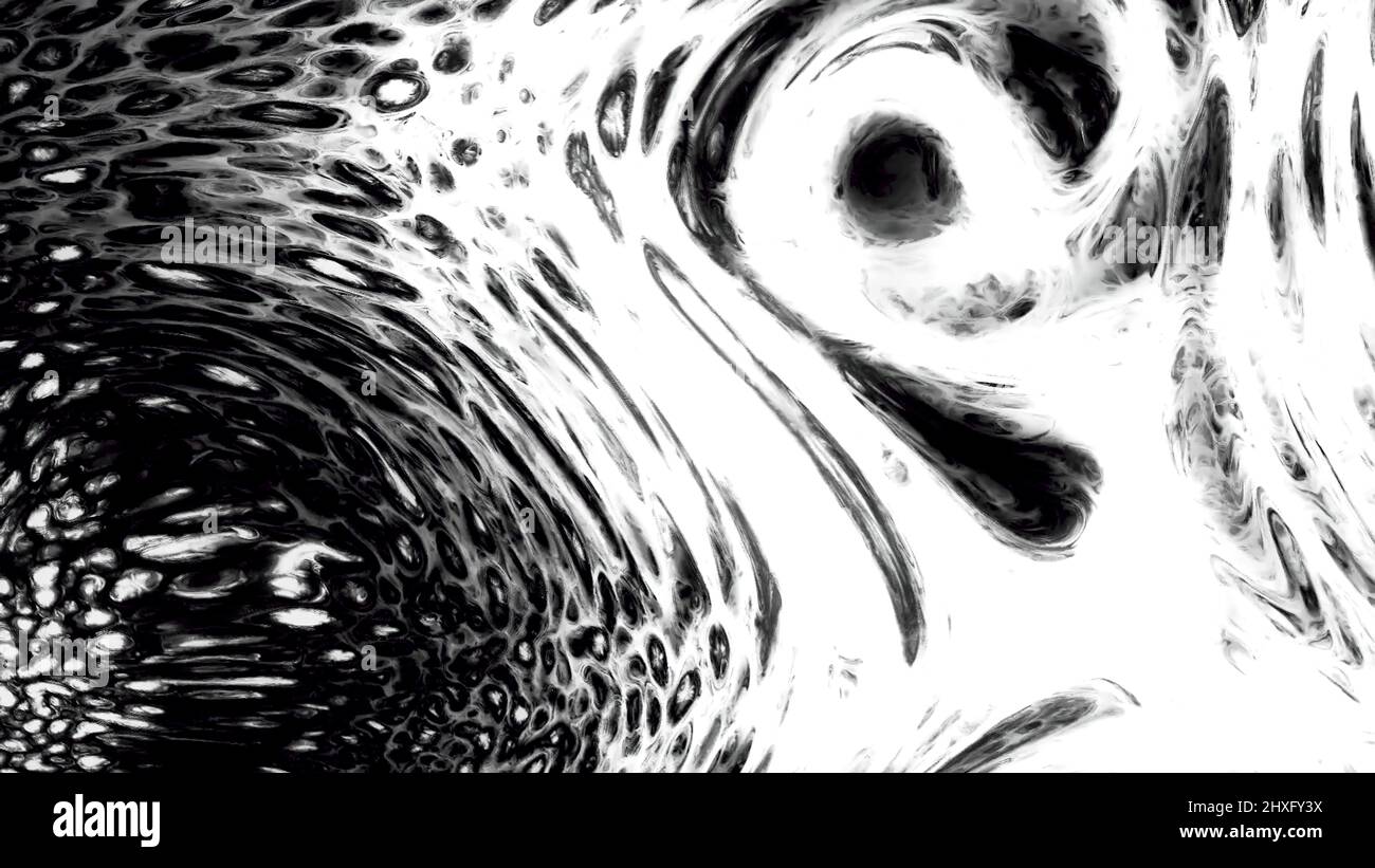 Abstract monochrome acrylic paint inks movement, concept of art and