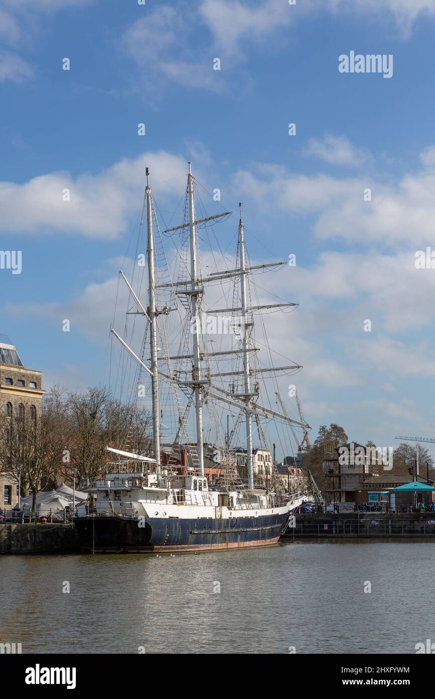 Lord Nelson sailing ship in Bristol docks Stock Photo