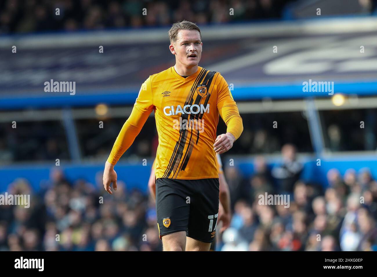 Sean McLoughlin #17 of Hull City during the game  in Birmingham, United Kingdom on 3/12/2022. (Photo by James Heaton/News Images/Sipa USA) Stock Photo