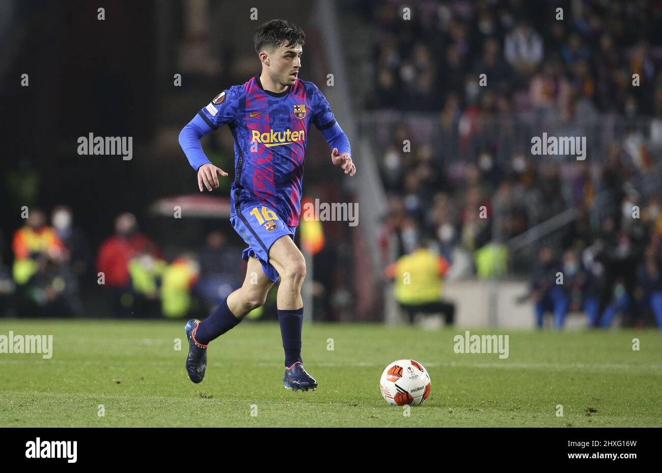Pedro Gonzalez Lopez aka Pedri of Barcelona during the UEFA Europa League, Round of 16, 1st leg football match between FC Barcelona and Galatasaray on March 10, 2022 at Camp Nou stadium in Barcelona, Spain - Photo: Jean Catuffe/DPPI/LiveMedia Stock Photo