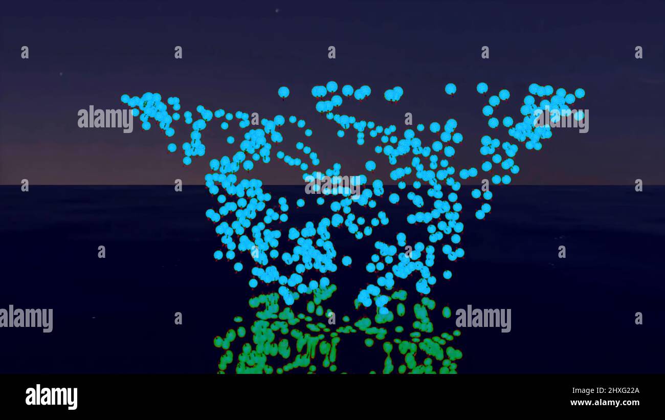 Glowing particles rise in vortex hi-res stock photography and images ...